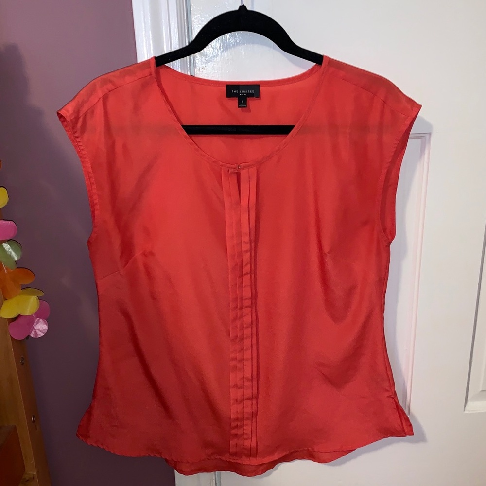 The Limited coral blouse